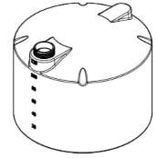 120 Gallon Plastic Vertical Liquid Storage Tank