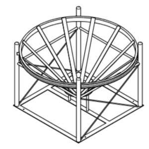 Stand for Norwesco 1000 and 1500 Gallon 45 Degree Cone Bottom Tanks