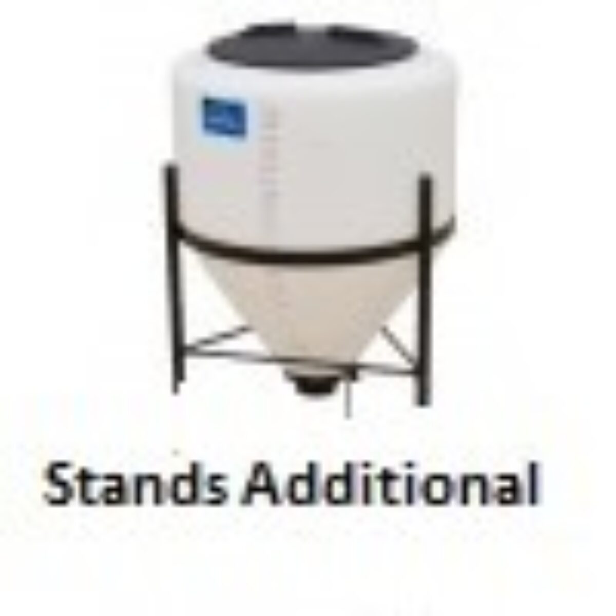 10 Gallon Cone Bottom Inductor Tank with Steel Stand 