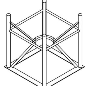 Stand for Norwesco 160 Gallon 45 Degree Cone Bottom Tank