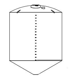 10000 Gallon 30 Degree Cone Bottom Tank