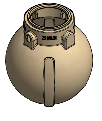 200 Gallon Below Ground Pump Tank - Florida