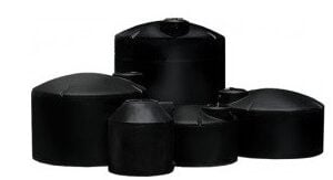 Norwesco 3000 Gallon Water Only Black Vertical Tank